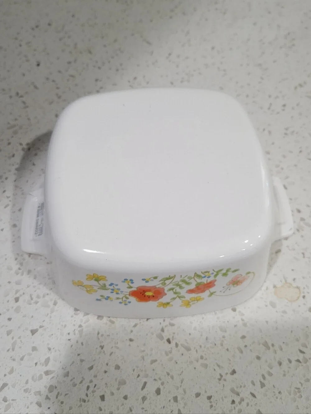 VTG Corning Ware Wildflower 7x7x3 Casserole Dish | A 1/2 B